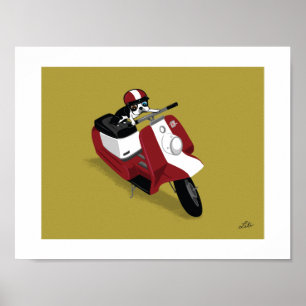 Póster Boogie on Harley