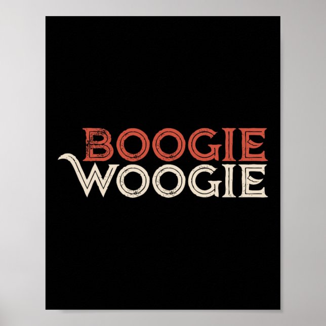Póster Boogie Woogie Dancing Fiesta Para Bailarinas (Frente)