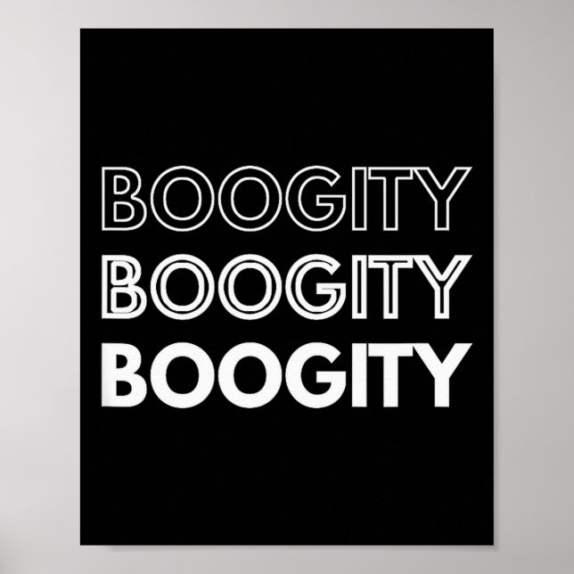 Póster Boogity _ Funny Words On  (Frente)