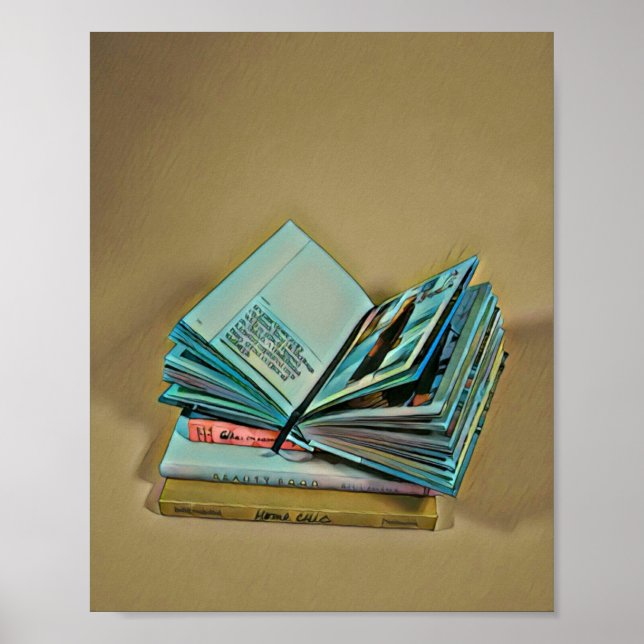 Póster Book lover artwork (Frente)