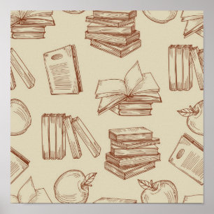 Póster Book pattern
