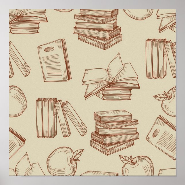 Póster Book pattern (Frente)