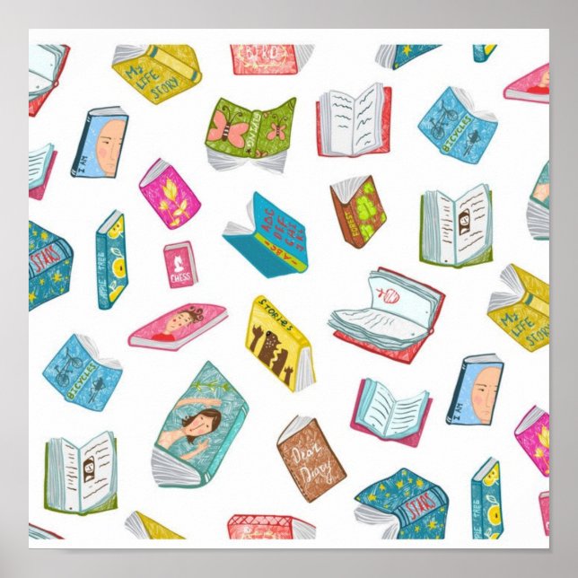 Póster Book pattern (Frente)