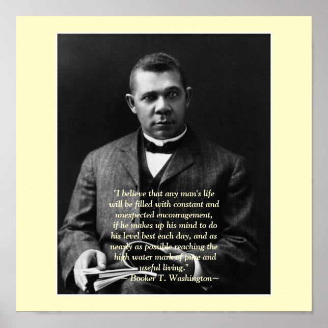 Póster Booker T. Washington (Frente)