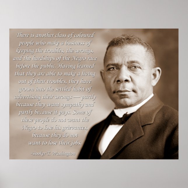 Póster Booker Washington Race (Frente)