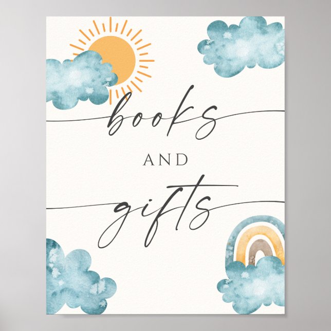 Póster Books And Gifts Baby Shower Sunshine  (Frente)