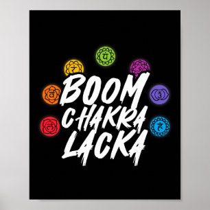Póster Boom Chakra Lacka Yoga Meditación Reiki Espiritual