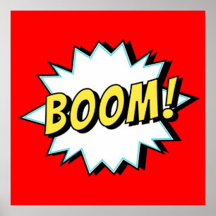 Póster Boom comic strip