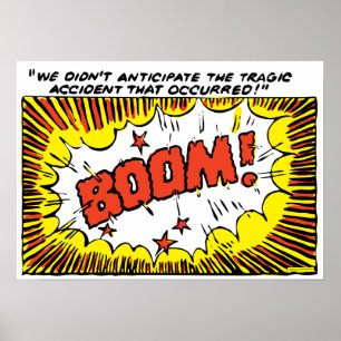 Póster ¡BOOM! (tamaños más pequeños)