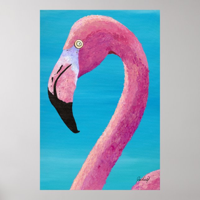 Póster Boom Te Flamingo - Por Just Dahl (Frente)