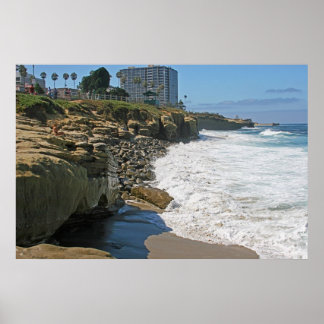 Póster Boomer a Poster de la piscina infantil ~ La Jolla