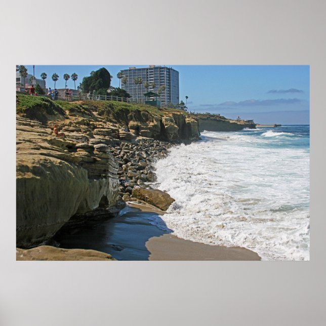 Póster Boomer a Poster de la piscina infantil ~ La Jolla (Frente)