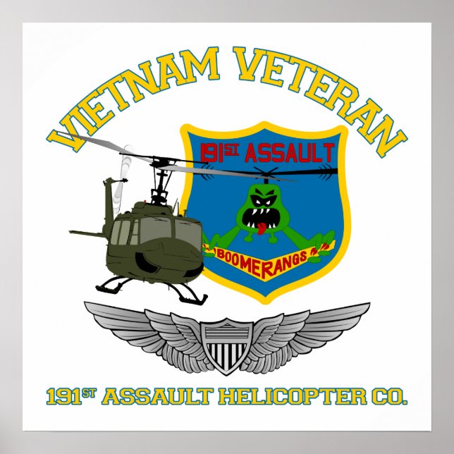 Póster Boomerangs Vietnam (Alas Piloto) (Frente)