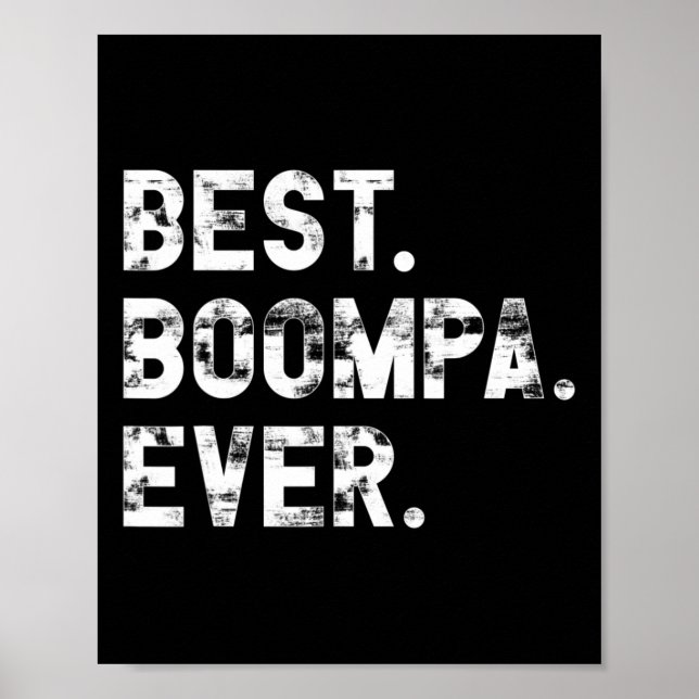 Póster Boompa, regalo divertido para Boompa (Frente)
