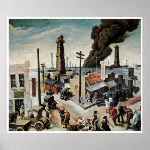 Póster Boomtown, ciudad de American Western