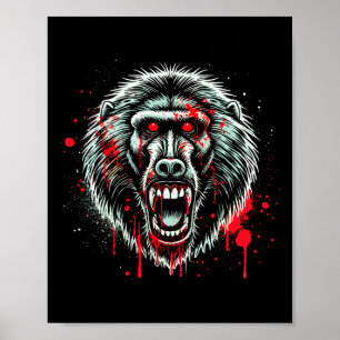 Póster Boon Halloween Party Decour Creepy Sterry Bloody K