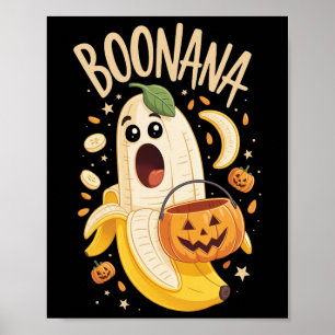 Póster Boonana Cute Ghost Nana Halloween Vestidos Hombres