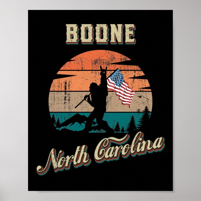 Póster Boone North Carolina (Frente)