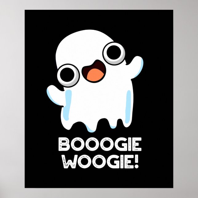 Póster Booogie Woogie Funny Music Ghost Pun Dark BG (Frente)