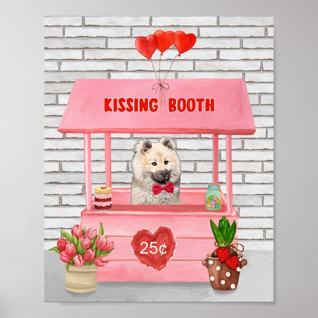 Póster Booth Kissing, El día de San Valentín de perro de  (Frente)