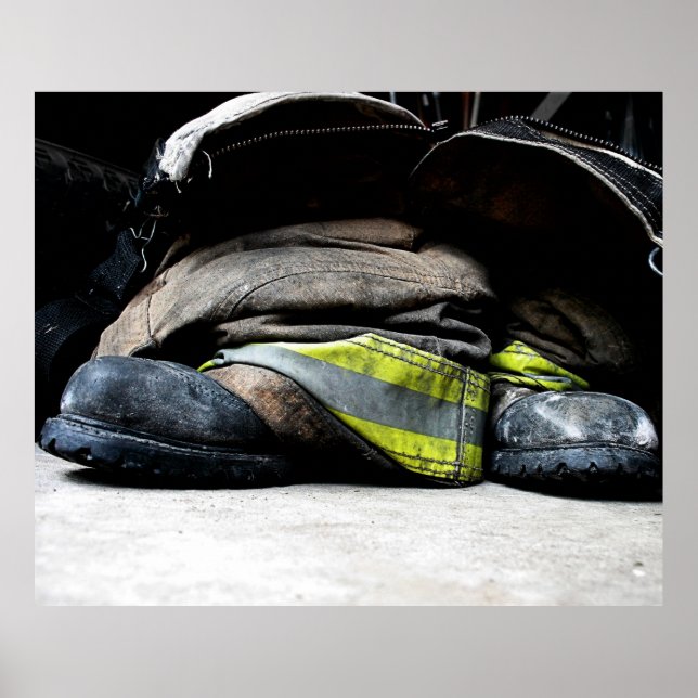 Póster Boots de bomberos (Frente)
