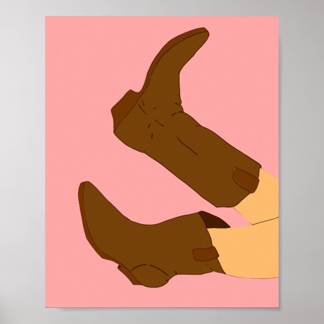 Póster Boots de Cowboy Brown (Frente)