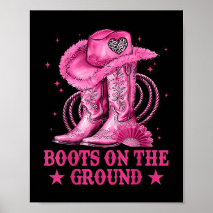 Póster Boots En El Bote De Bote De La Tierra Cowboy Weste
