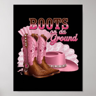 Póster Boots En El Suelo, Cou Occidental De Botota De Bot