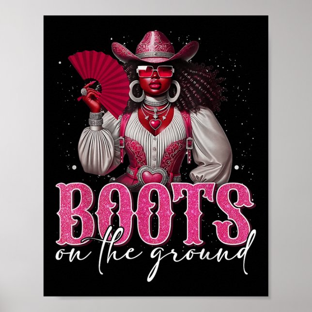Póster Boots En El Terreno De La Noche Negra Weste (Frente)