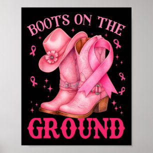 Póster Boots En El Terreno, Niña Rosa, Mujer Con Cáncer D