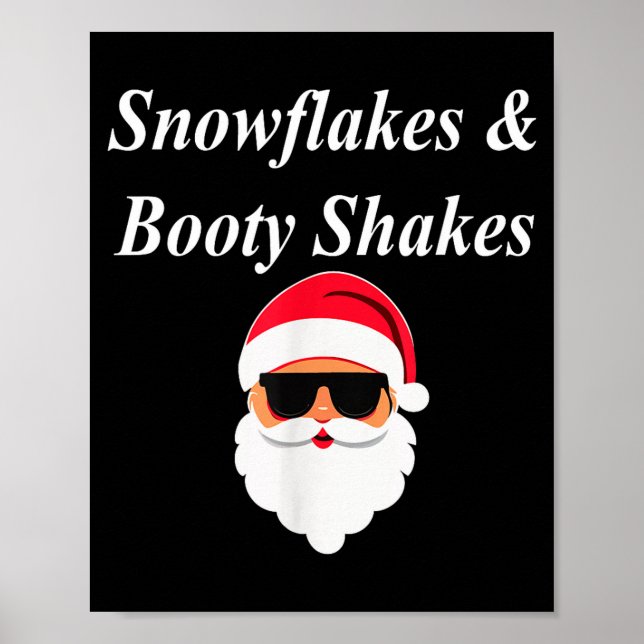 Póster Booty Shake Christmas Funny Naughty Dirty Raunchy  (Frente)