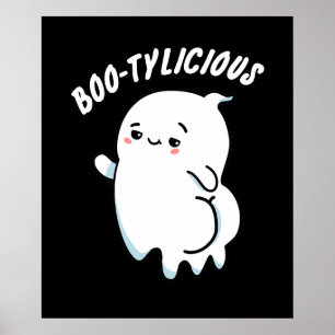 Póster Bootylicious Funny Ghost Pun Dark BG