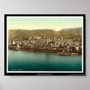 Póster Boppard, el Rin, Alemania