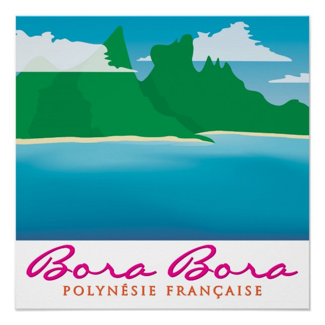 Póster Bora Bora (Anverso)