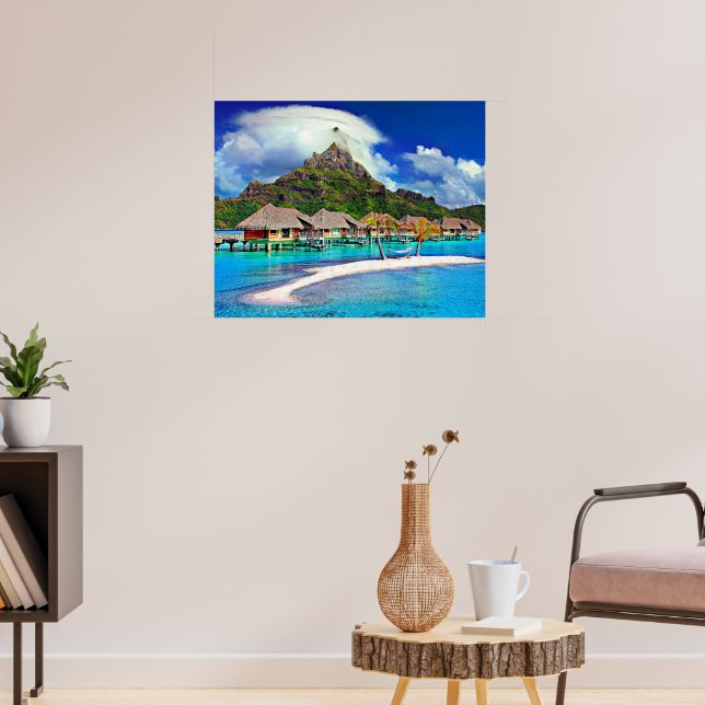 Póster Bora Bora, bella Polinesia Francesa (Salón 3)