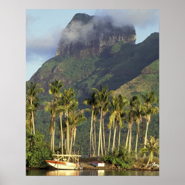 Póster Bora Bora, Polinesia Francesa Escena frente al mar (Frente)