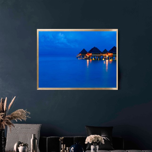 Póster Bora Bora Polinesia Francesa Hora Azul Sunset (Subido por el creador)