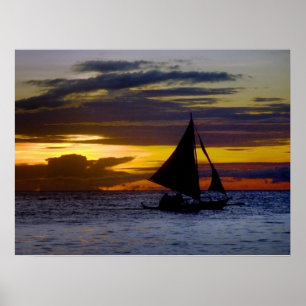 Póster Boracay Sunset