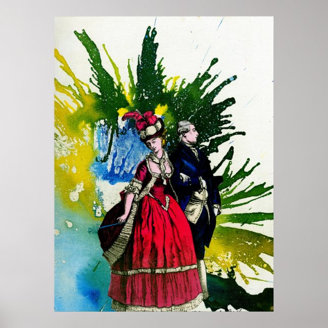 Póster Borbones franceses de Michael Moffa (Frente)