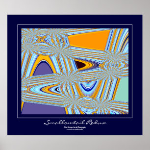 Póster Borde azul de Redux de cola de Bruto