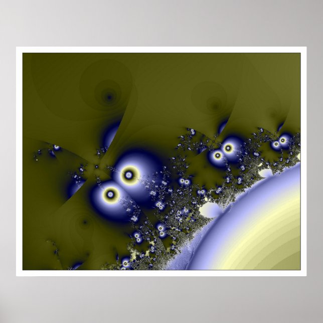 Póster Borde blanco del desfile de hormigas (Frente)