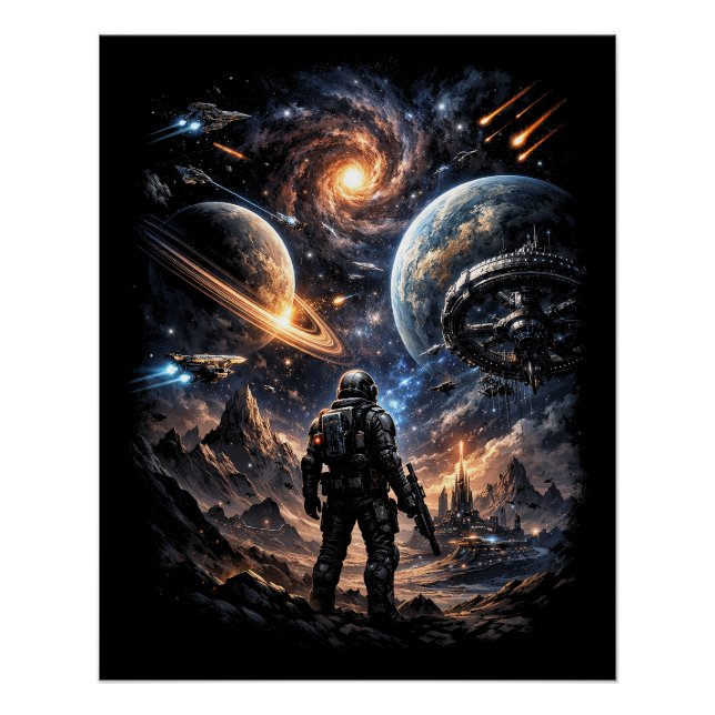 Póster Borde de la Galaxia (Anverso)
