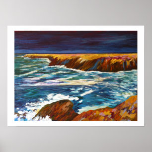 Póster Borde de mar en Bretaña