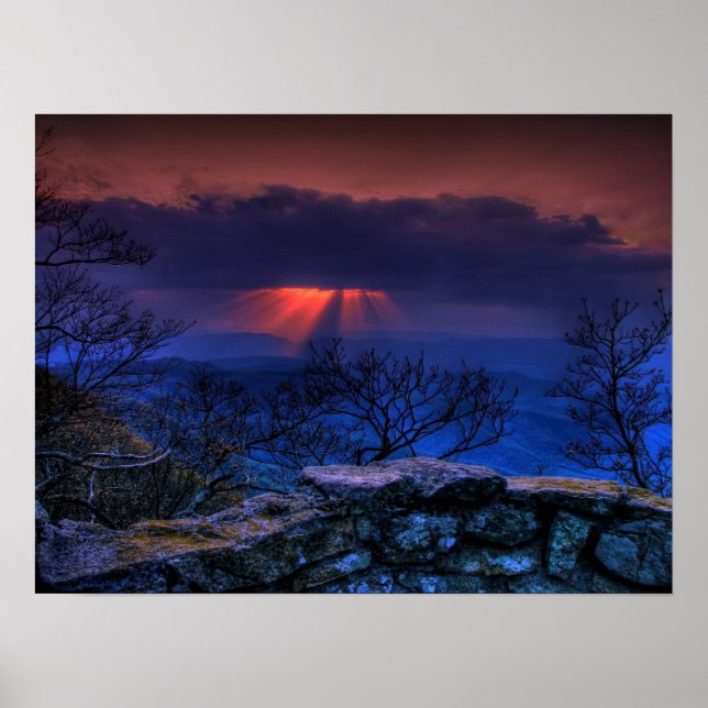 Póster borde de trueno (Frente)