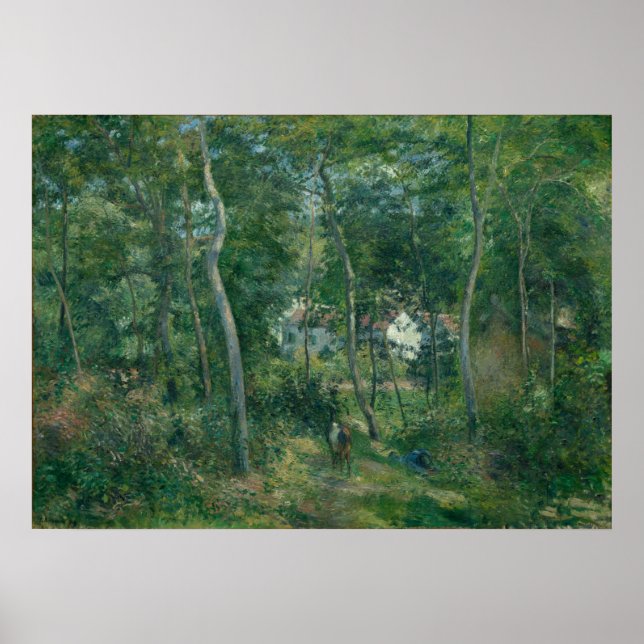 Póster Borde del bosque por Camille Pissarro (Frente)