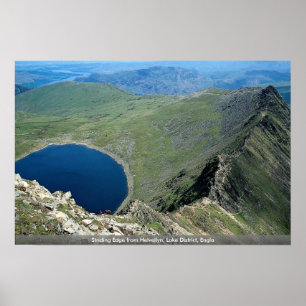 Póster Borde delantero de Helvellyn, distrito del lago, E