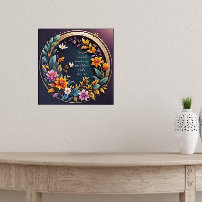 Póster Borde oscuro de los versos de la biblia del marco  (Subido por el creador)