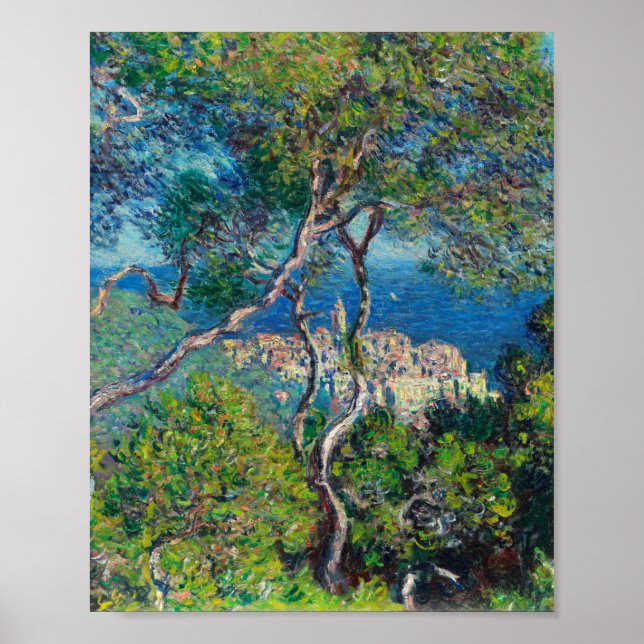 Póster Bordighera 1884 Por Claude Monet (Frente)