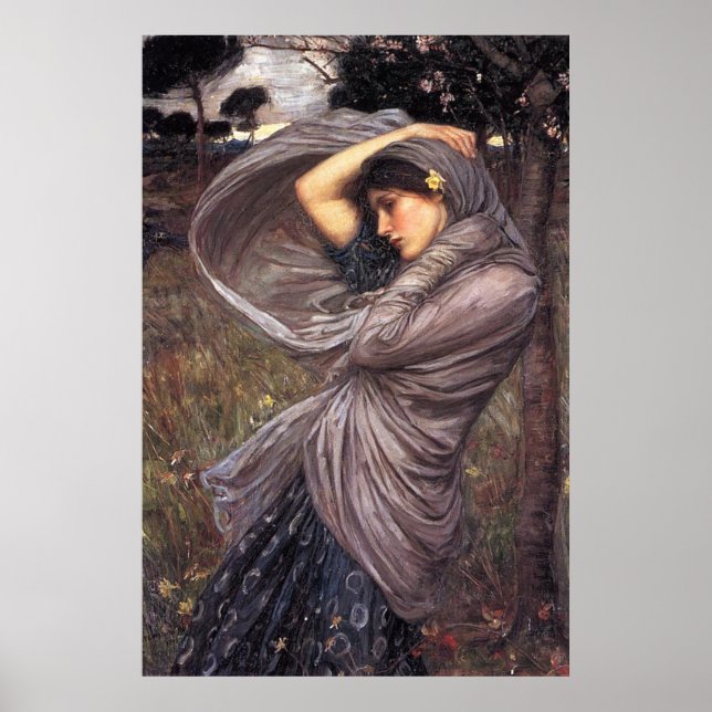 Póster BoREA, por John William Waterhouse, 1903 (Frente)