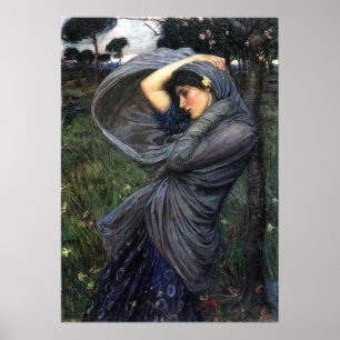 Póster Boreas Pre-Raphaelite Poster Por John W. Waterhous
